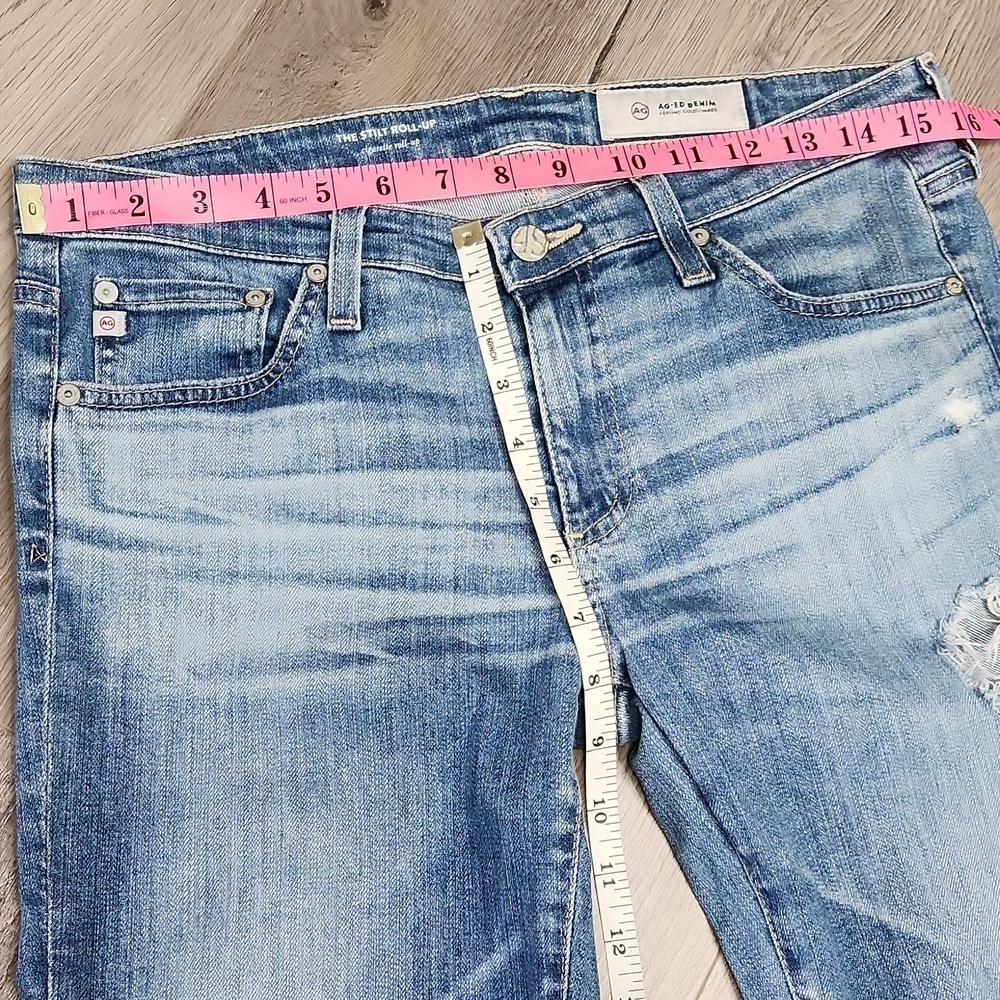 Adriano Goldschmied AG The Stilt Roll Up Cigarette Roll Up Ankle Jeans Size 29 - Picture 15 of 16